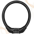 thumbnail image 2 of SHISUYAN 1Pcs Coded Lock for Bikes Steel Zinc Alloy Plastic 4.3x4.1x1.2in, 2 of 9