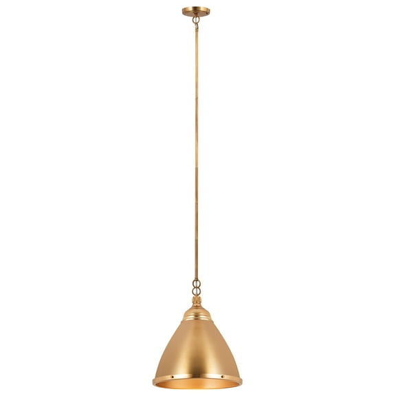 Elk Home 15-Inch Wide Katelyn Pendant, Transitional, Satin Brass