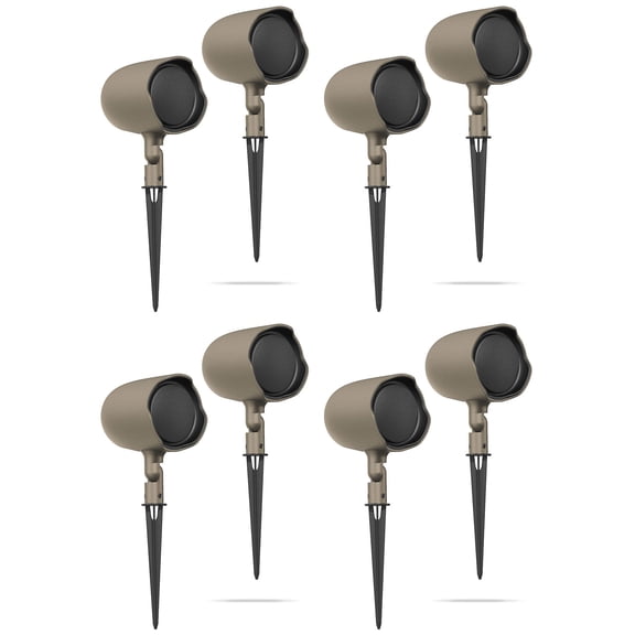 (8) JBL GSF3-TN 3" Landscape Ground Stake or Wall Mount 70v Commercial Speaker