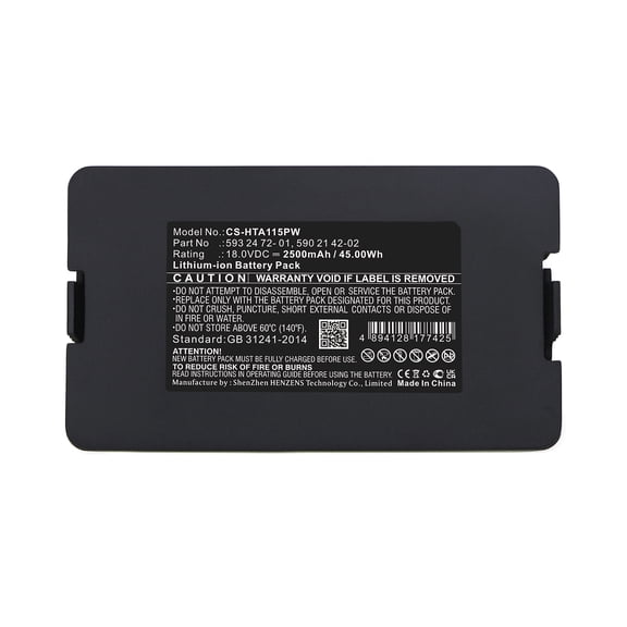 Replacement Battery for Husqvarna 115H 2020,305 2020,310 2020,315 2020,315X 2020,315XLE 2020,Automower 115H,Automower 305 2020,Automower 310 2020,Automower 310 Mark II 2022,2500mAh