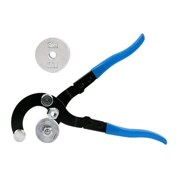JISADER Manual Pipe Bending Tool 4 in 1 Tubing Bender for Home Plumbing Blue