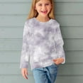 thumbnail image 4 of GigrtiJin Girls fall Tie-dye Shirts Long Sleeves Crew neck Casual Loose Blouse comfy Pullover fashion basic Tops, 4 of 6