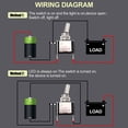 thumbnail image 2 of 3PCS Rocker Switch 12V 20A LED SPST On/Off Rocker Switch 3Pin Illuminated Switch, 2 of 10