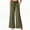 Army Green, variant on Women's Plus Size Palazzo Pants Ruffled Elastic High Waist Drawstring Trousers Casual Loose Wide Leg Pants with Pockets