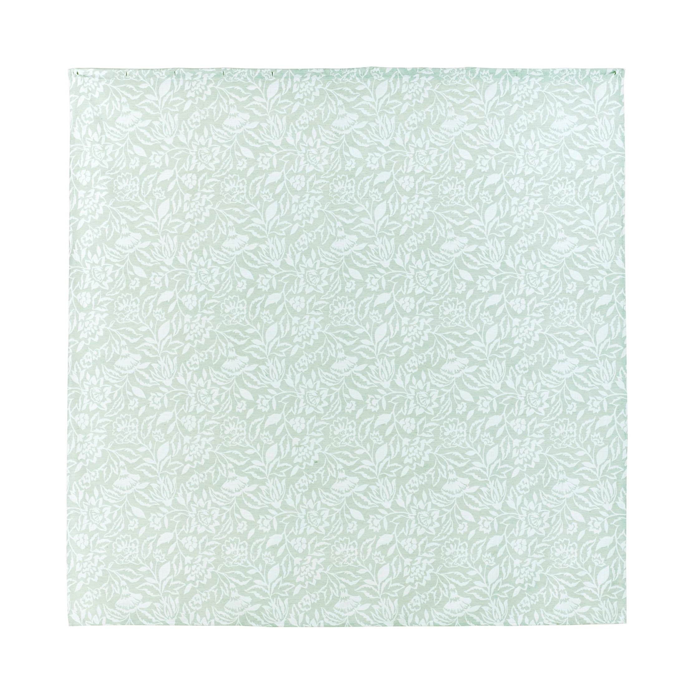 Better Homes & Gardens Floral Matelasse Shower Curtain, Green, 72 in x 72 in, 1 Piece