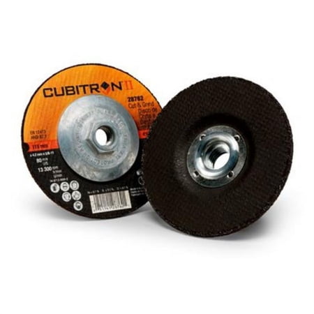 UPC: 0051141287645 | 3M Cubitron II Cut and Grind Wheel  28764  6 in x 1/8 in x 5/8-11 in