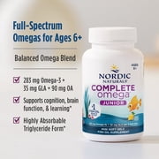 Nordic Naturals Complete Omega Junior Softgels, 518 Mg Omegas 3-6-9, 180 Ct