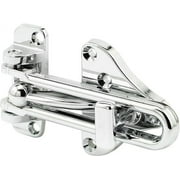 Defender Security U 11318 Swing Bar Door Guard With High Security Auxiliary Lock, Chrome Finish (Single Pack)