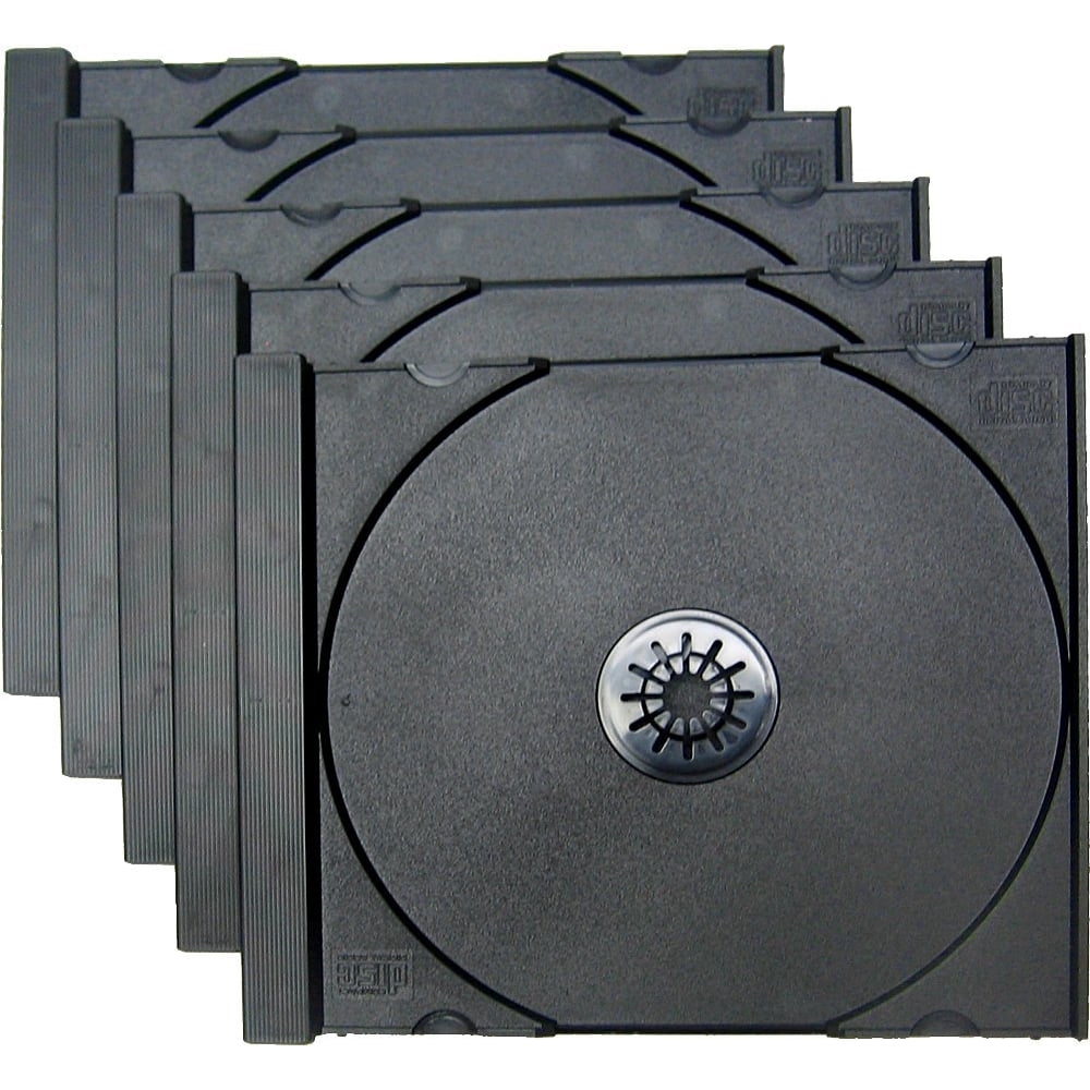 5 Dark Gray or Black Replacement CD Trays / Inserts for CD Jewel Boxes! CDIR80DG Fits any