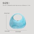 thumbnail image 4 of Bolsos de noche de media luna para mujer, bolsos de mano y carteras de diseñador de lujo, novedad 2023, en textura de mica acrílica, pequeños bolsos de mano para la muñeca, 4 of 5