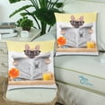 thumbnail image 2 of MKHERT Bulldog Reading Newspaper Throw Pillowcase Pillow Cover Cushion Couver 18x18 inch, Set of 2, 2 of 3