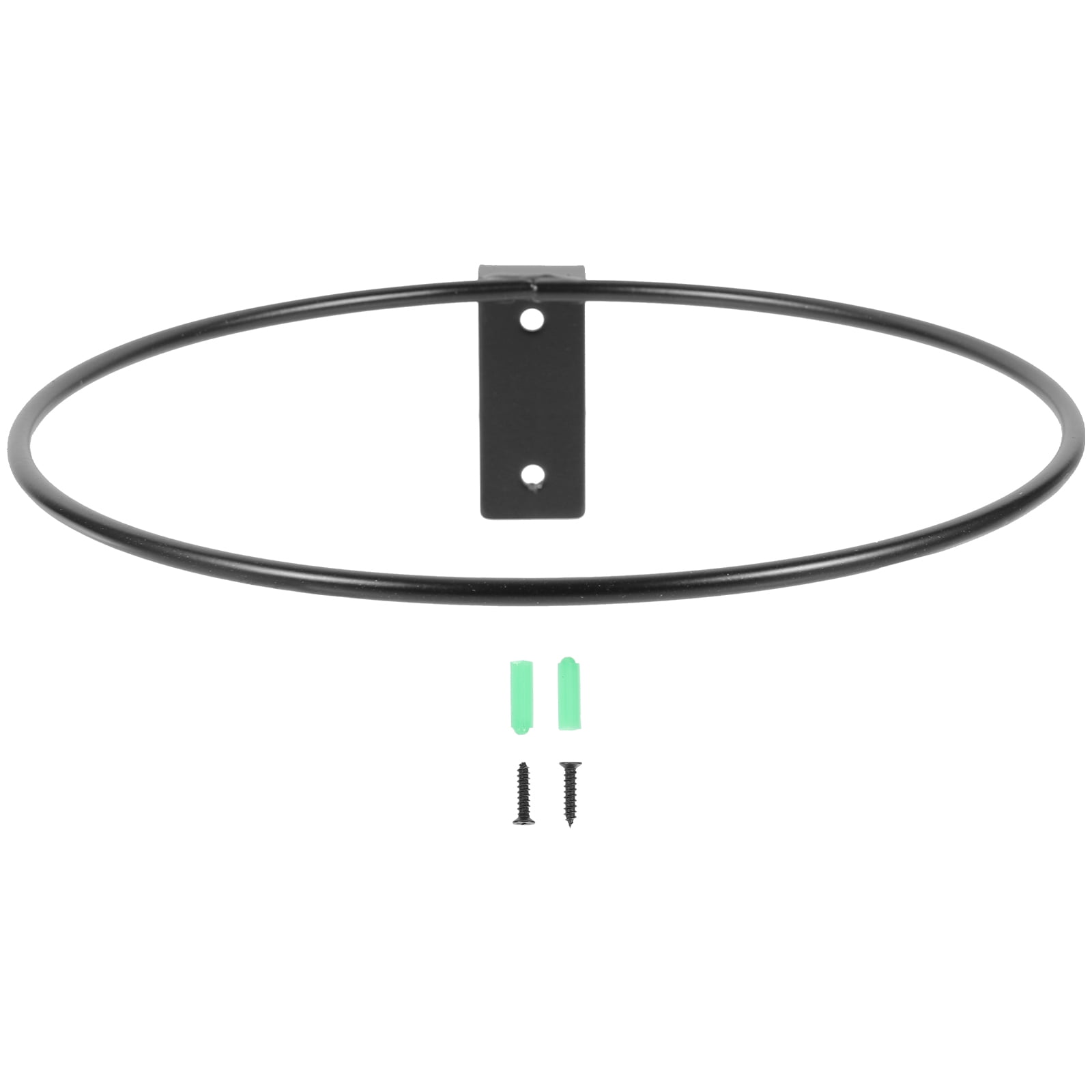 Hemoton Wall Mounted Flower Pot Rack Iron Ring Flowerpot Wall Bracket