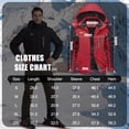 thumbnail image 4 of TACVASEN Men's Winter Ski Snow Jackets Heavyweight Waterproof Warm Fleece Hiking Coat with Hood Multi-Pockets Red XL, 4 of 7