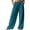 Sky Blue, variant on Outfmvch Flowy Pants for Women Flowy Wide Leg Drawstring High Waist High Waisted Linen Pants Women' S Culottes Women's Culottes Wide Leg Linen Pants with Side Pockets Baggy Straight Leg Beige S-2XL