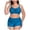 a49-Blue, variant on KPOPLK Bikini Sets for Women Halter Dual Straps Whip Stitch Floral Print Bathing Suit Triangle 2 Pieces Bikini Swimsuits(L,Blue)