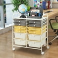 thumbnail image 2 of Costway 12 Drawer Rolling Storage Cart Tools Scrapbook Paper Office School Organizer, 2 of 10