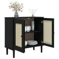 thumbnail image 2 of vidaXL Sideboard SENJA Rattan Look Black 80x35x80 cm Solid Wood Pine, 2 of 5
