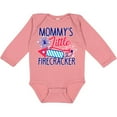 thumbnail image 3 of Inktastic Mommys Little Firecracker with Rocket and Fireworks Boys or Girls Long Sleeve Baby Bodysuit, 3 of 5