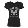 thumbnail image 2 of Wild Bobby Hamptons Tennis Club Est 1986 Sports Womens Slim Fit Junior Tee, Black, Small, 2 of 6