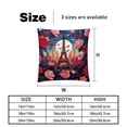 thumbnail image 5 of Eiffel Tower Luxurious Velvet Bed Pillow Covers Set - 2 Decorative Throw Pillow Inserts with Unique Patterns - Available in 16x16, 18x18, and 20x20 Inches for Any Occasion, 5 of 6