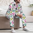 thumbnail image 6 of Bingfone Men's Pajama Set 2 Piece Loungewear PJs, Long Sleeve with Pajama Pants-Funny Chicken, 6 of 7