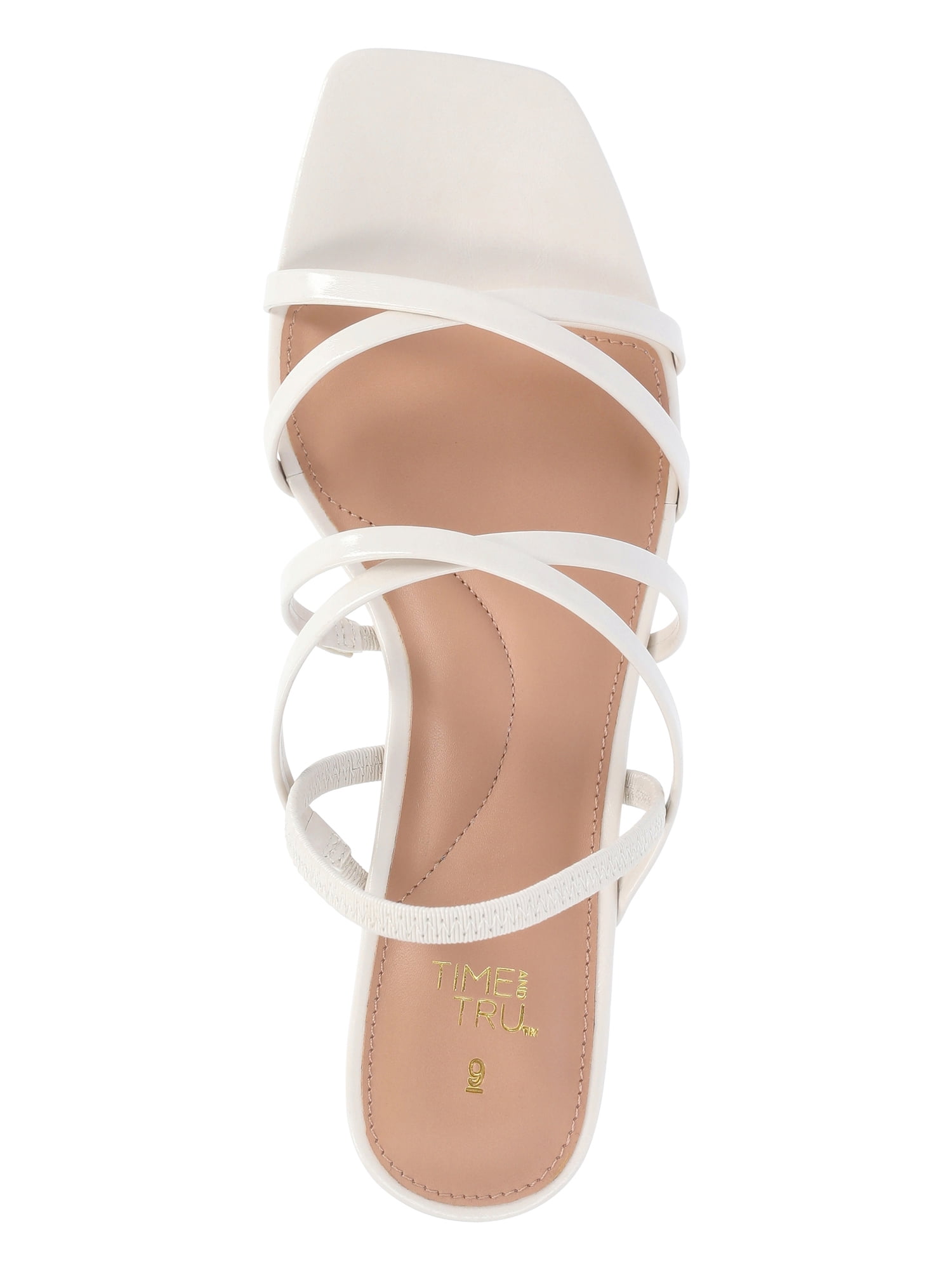Time and Tru Women's Strappy Block Heel Sandals