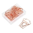 thumbnail image 1 of Lindo Clip de Papel Marcador de Página 12 Unids/caja Spptty Clip de papel Metal oro rosa 31 * 25 mm, 1 of 7
