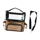 thumbnail image 2 of Bolsa de viaje para cosméticos, transparente, soporte para brochas de maquillaje, estuche de maquillaje profesional portátil de gran capacidad, estuch dorado, 2 of 9