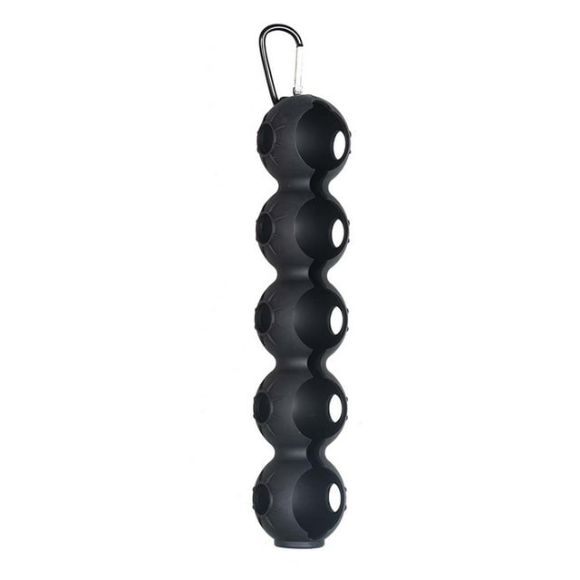 Bolsa para pelotas de golf, bolsa para pelotas de palo, organizador impermeable, estuche portátil para prácticas. Negro