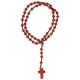 thumbnail image 2 of Rosario Católico, Grabado Con Láser Collar de Rosario de Piedra de Piedra Portátil para Uso Diario para Regalos Religiosos, 2 of 7