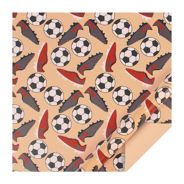 TIELUTT Sports Wrapping Paper Rugby Strong Wrapping Paper Christmas Solid Color Christmas Wrapping Paper Christmas Wrapping Paper with Cut Lines Wrapping Paper Kits Anniversary Wrapping Paper for Men