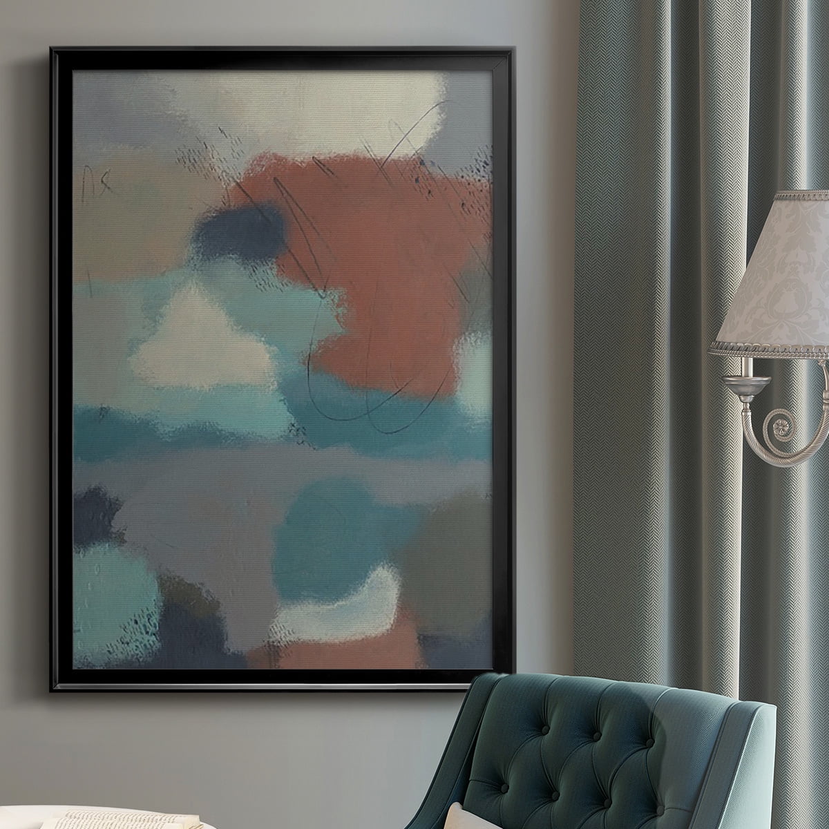 Floating By I Premium Framed Print, in Gold, Black, or Silver - Ready to Hang