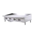 thumbnail image 1 of Winco NGGD-48M 48" Gas Griddle w/ Manual Controls - 3/4" Steel Plate, Natural Gas, Convertible, 1 of 1