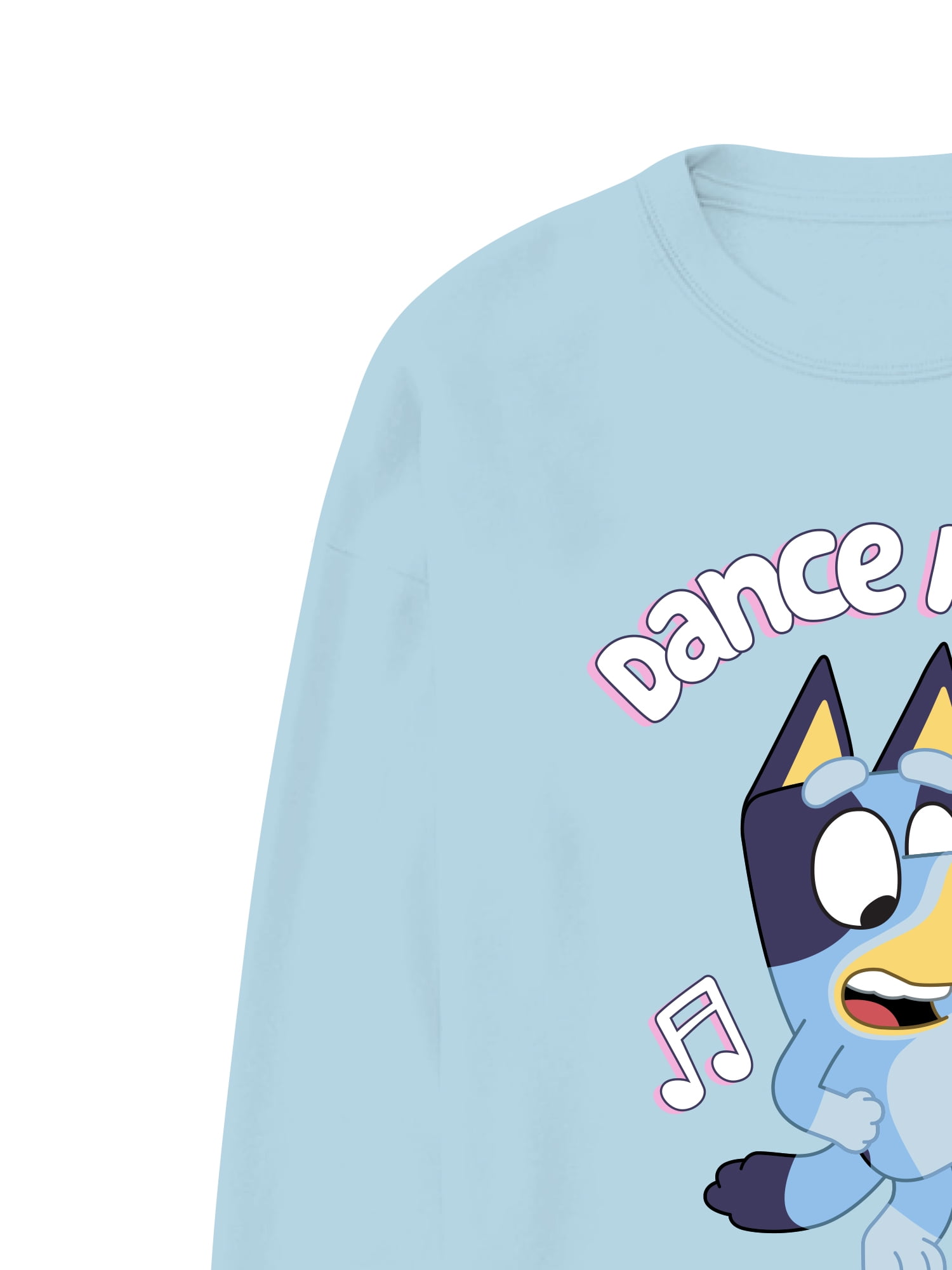 Bluey Dance Mode, Girls Apparel Graphic Long Sleeve Sweatshirt, Sizes 4-16