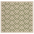 thumbnail image 3 of Safavieh Courtyard Alvin Geometric Indoor/Outdoor Area Rug, Green/Bone, 4' x 4' Square, 3 of 10