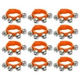 thumbnail image 1 of Unique Bargains 12 Pcs Clochettes de Poignet, Clochettes de Cheville Instruments de Percussion Rythme Musical pour Fête Noël, Orange, 1 of 6