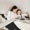 thumbnail image 4 of Homewish Modern Spiral Twin Comforter Sets,Geometric Abstract Bedding Set,Cream,Light Gray Reversible,2-Piece,1 Comforter and 1 Pillowcase, 4 of 7