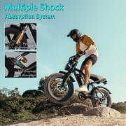 Set of 2 Electric Bike for Adults 20”, 1500W E-Mountain Bike 48V 15.6AH UL2849