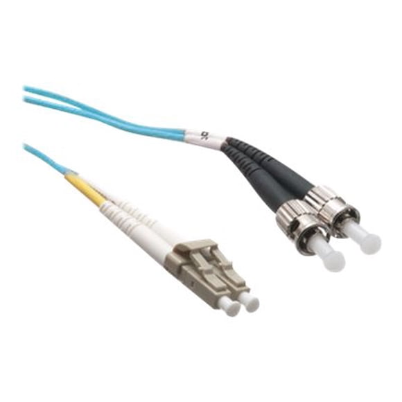 Axiom Câble Fibre Optique Duplex Multimode LC-ST OM4 50/125 - 30m - Aqua - Câble Patch - ST multi-mode (m) à LC multi-mode (m) - 30 m - Fibre Optique - Duplex - 50 / 125 Microns - OM4 - Aqua