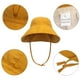 thumbnail image 3 of Sombrero para bebé niña con protección solar UPF 50+ | Sombrero playero de ala ancha para bebés y niños pequeños | Correa ajustable para la barbilla y diseño plegable portátil, 3 of 9