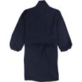 thumbnail image 2 of bar III Vestido de sobrepelliz casual liso para mujer, azul, mediano, 2 of 2