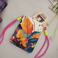 thumbnail image 2 of Lightweight Crossbody Cell Phone Purse Bag with Arm Band, Wallet & Key Pouch for Walking, Travel and Hiking, Leafs Vibe, Fuchusia, 2 of 7