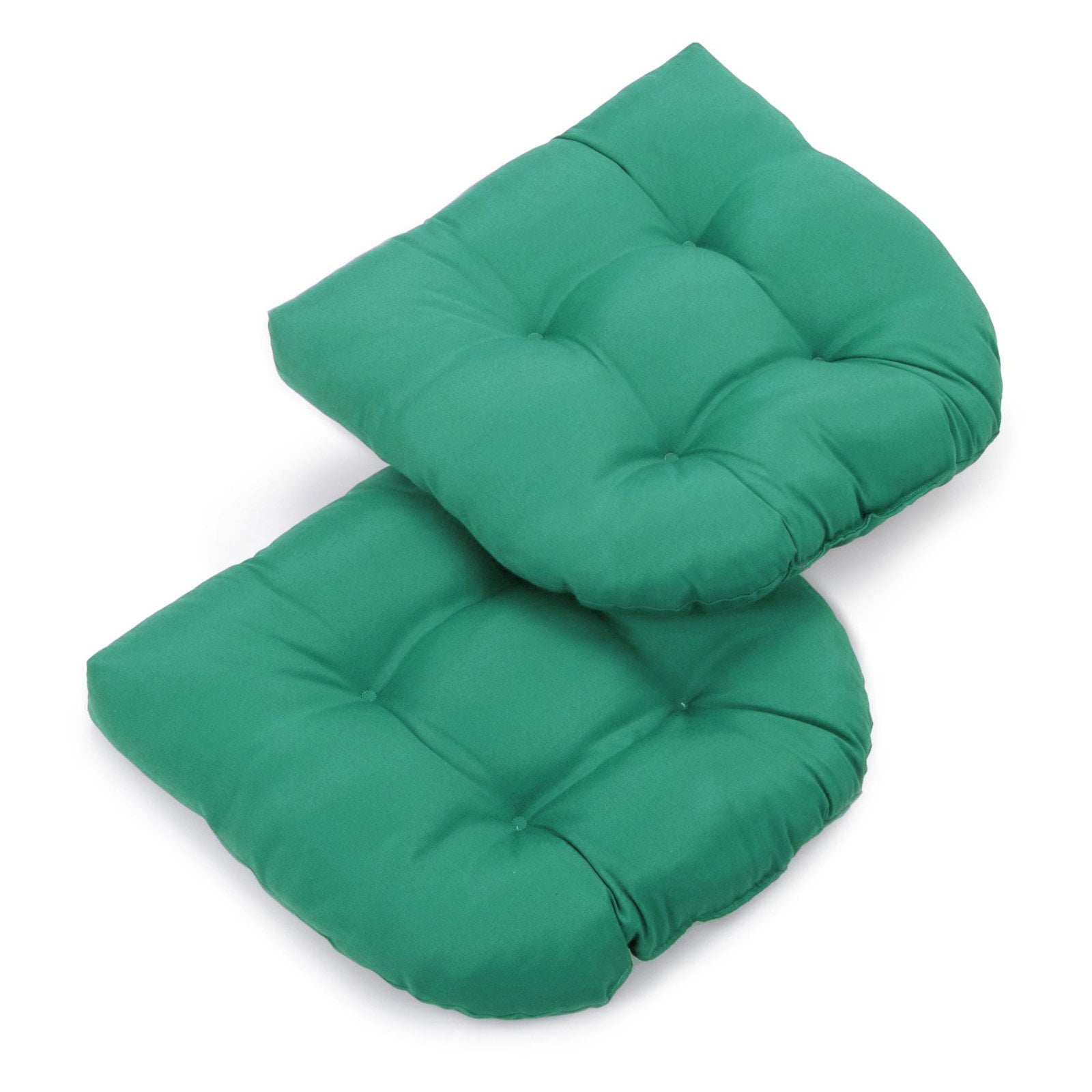 Blazing Needles Twill UShaped Indoor Chair Cushion Set of 2