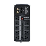 CyberPower CP1000AVRLCD Battery Backup UPS, 1000VA/600W, 120V, 8 Outlets, AVR, LCD Display, Black