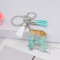 thumbnail image 2 of CxhicLuv Green Tassel Letter Keychain, Acrylic Crystal Drop Pendant, Cool Design for Bags & Keys, Thickened Material for Durability, Great Gift for Boys & Teens, 2 of 2