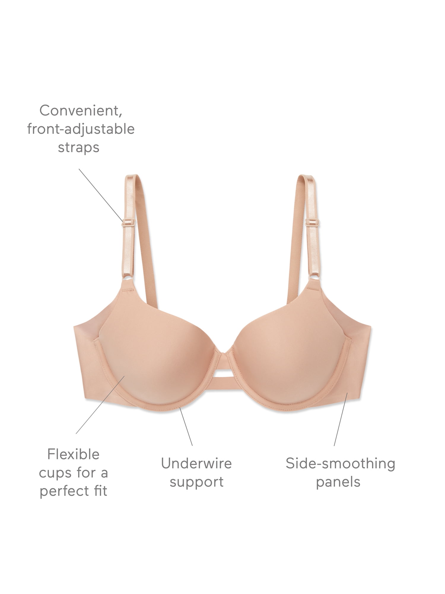 Warners® Blissful Benefits Women's Underarm-Smoothing Comfort Underwire Lightly Lined T-Shirt Bra