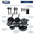 thumbnail image 2 of Batería de Cocina Cinsa Duramax 20 Piezas Acero vitrificado antiadherente, 2 of 7