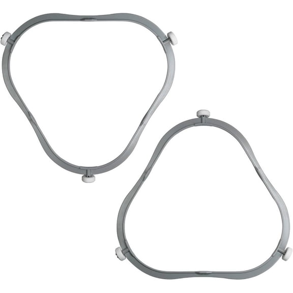 Pack of 2 Microwave Turntable Support Tray Glass Tray Support Microwave Plate Support for Various Model for Even Heating