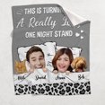 thumbnail image 4 of A Really Long One Night Stand - Personalized Couple Blanket, 4 of 7