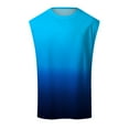 thumbnail image 2 of Caqnni Men's Tank Top Workout Quck Dry Sleeveless Gym Muscle Shirts Summer Swim Beach Tops (Sky Blue,XL), 2 of 4